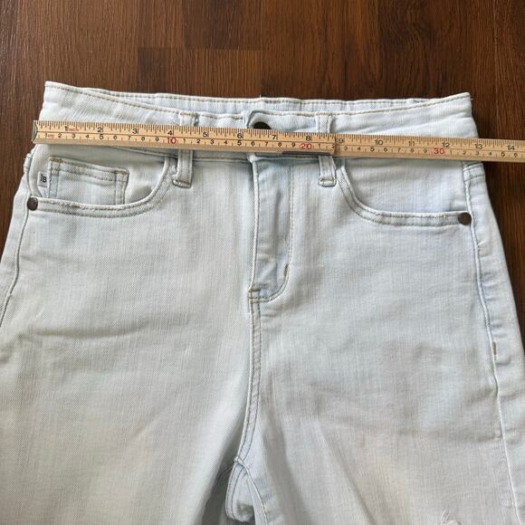 Judy Blue High Waist Bleach Cut Denim Shorts Casual Festival JB150073 Sz S - Picture 7 of 7